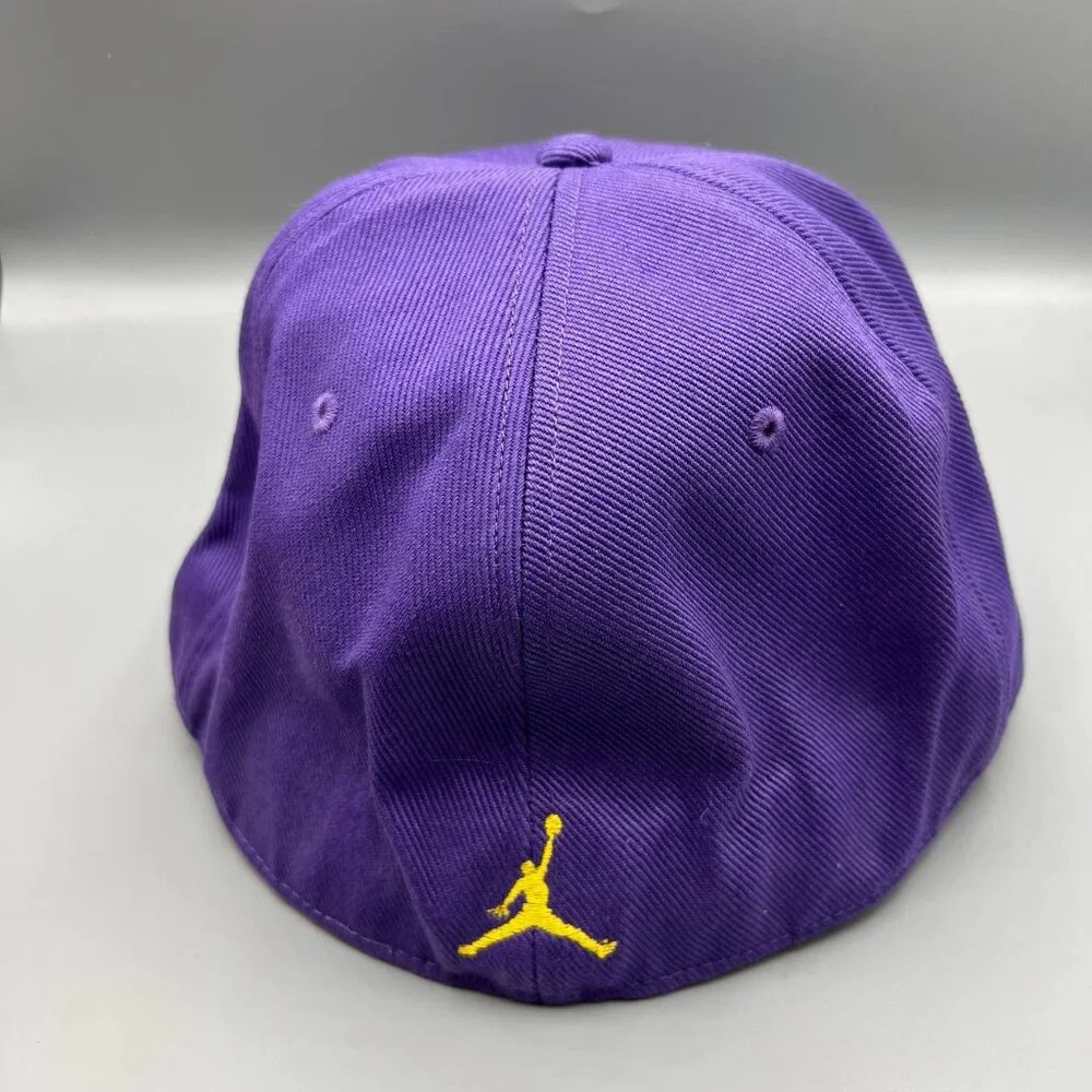 Air Jordan Hat Men 7 3/8 Purple Jumpman‎ Fitted Cap Kobe Bryant LA Lakers